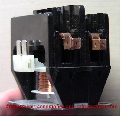 Ac contactor side view